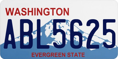 WA license plate ABL5625