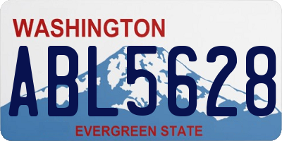 WA license plate ABL5628