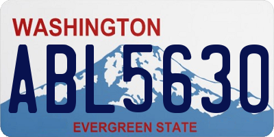 WA license plate ABL5630