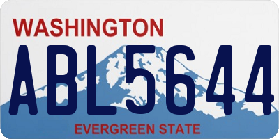 WA license plate ABL5644