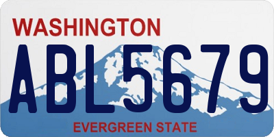 WA license plate ABL5679