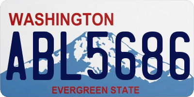 WA license plate ABL5686