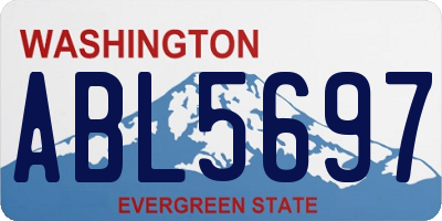 WA license plate ABL5697