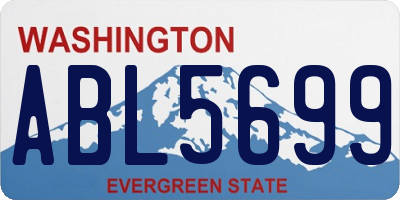 WA license plate ABL5699