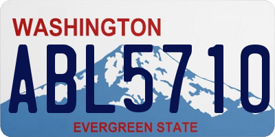 WA license plate ABL5710
