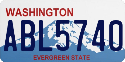WA license plate ABL5740