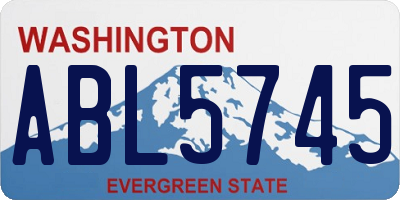 WA license plate ABL5745
