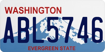WA license plate ABL5746