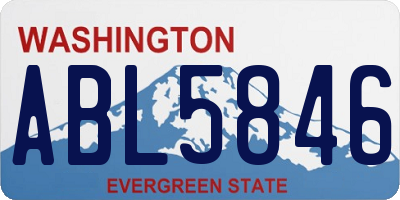 WA license plate ABL5846