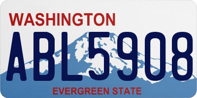 WA license plate ABL5908