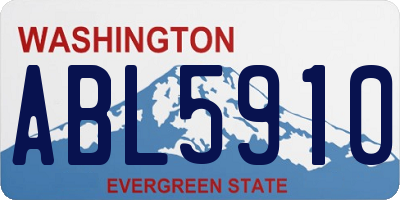 WA license plate ABL5910