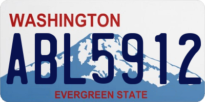WA license plate ABL5912