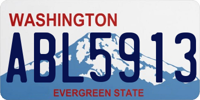 WA license plate ABL5913