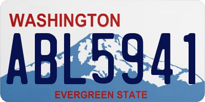 WA license plate ABL5941