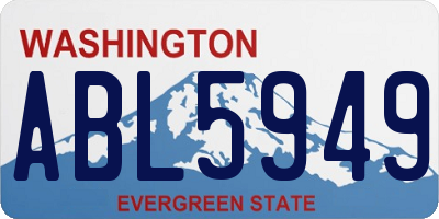 WA license plate ABL5949