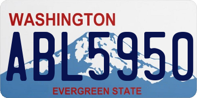WA license plate ABL5950