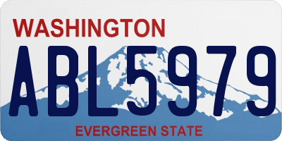 WA license plate ABL5979