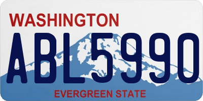 WA license plate ABL5990