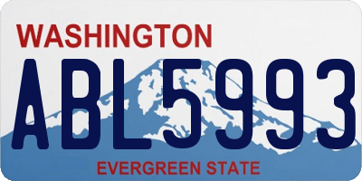WA license plate ABL5993