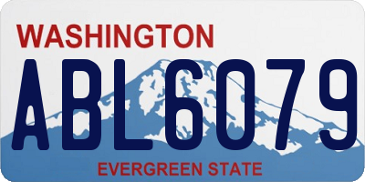 WA license plate ABL6079