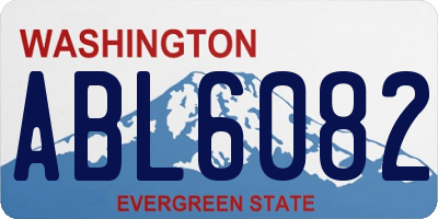 WA license plate ABL6082