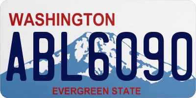 WA license plate ABL6090