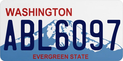 WA license plate ABL6097