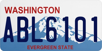 WA license plate ABL6101