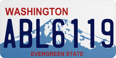 WA license plate ABL6119