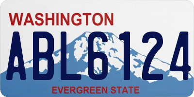 WA license plate ABL6124