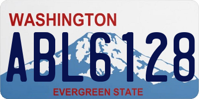 WA license plate ABL6128