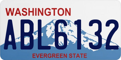 WA license plate ABL6132