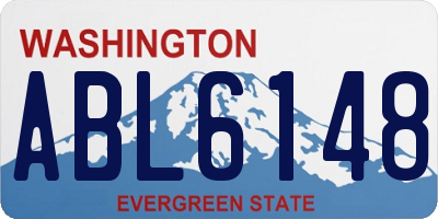 WA license plate ABL6148