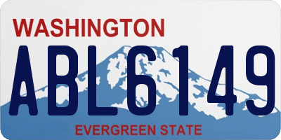 WA license plate ABL6149