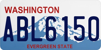 WA license plate ABL6150