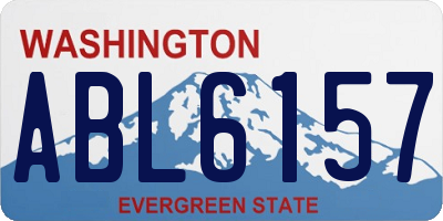WA license plate ABL6157