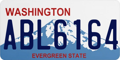 WA license plate ABL6164
