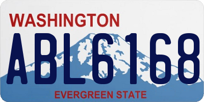 WA license plate ABL6168