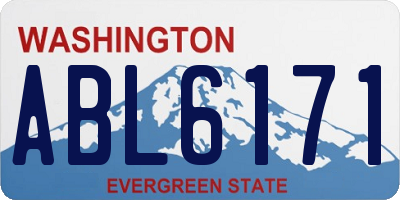 WA license plate ABL6171