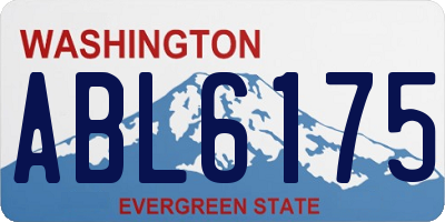 WA license plate ABL6175