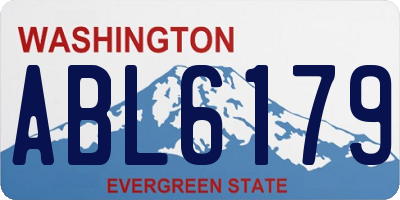 WA license plate ABL6179