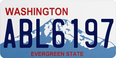 WA license plate ABL6197