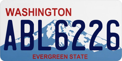 WA license plate ABL6226
