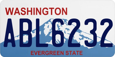 WA license plate ABL6232
