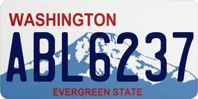 WA license plate ABL6237