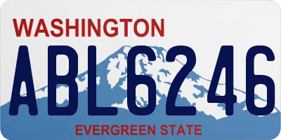 WA license plate ABL6246