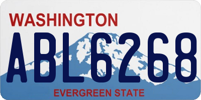 WA license plate ABL6268