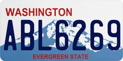 WA license plate ABL6269