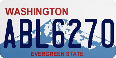 WA license plate ABL6270