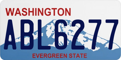 WA license plate ABL6277